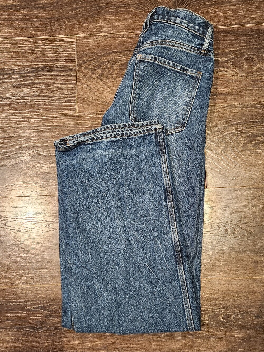 ❤️ EXPRESS HIGH RISE WIDE LEG TROUSER JEANS, 4 (27) - Picture 4 of 8